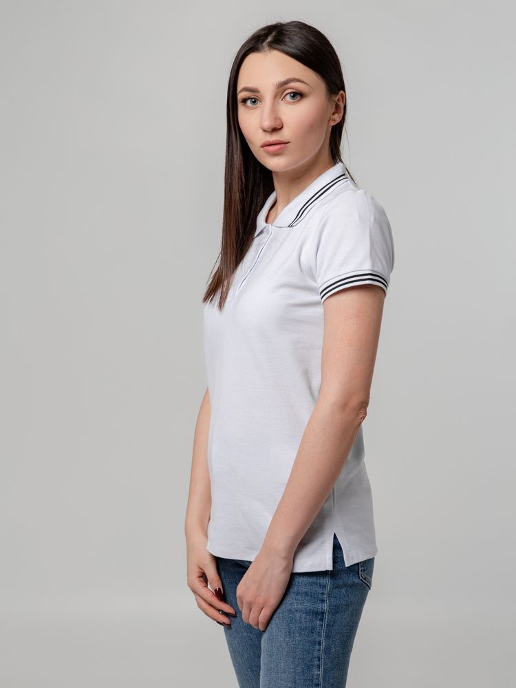 Рубашка поло женская Virma Stripes Lady, белая, размер S-8