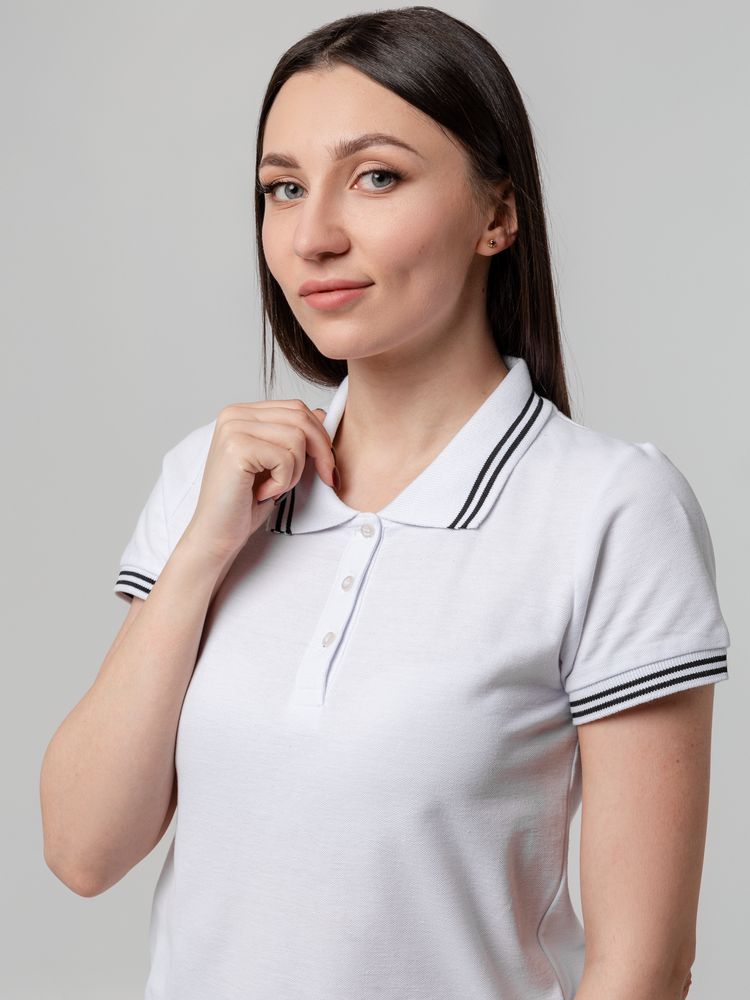 Рубашка поло женская Virma Stripes Lady, белая, размер S-9