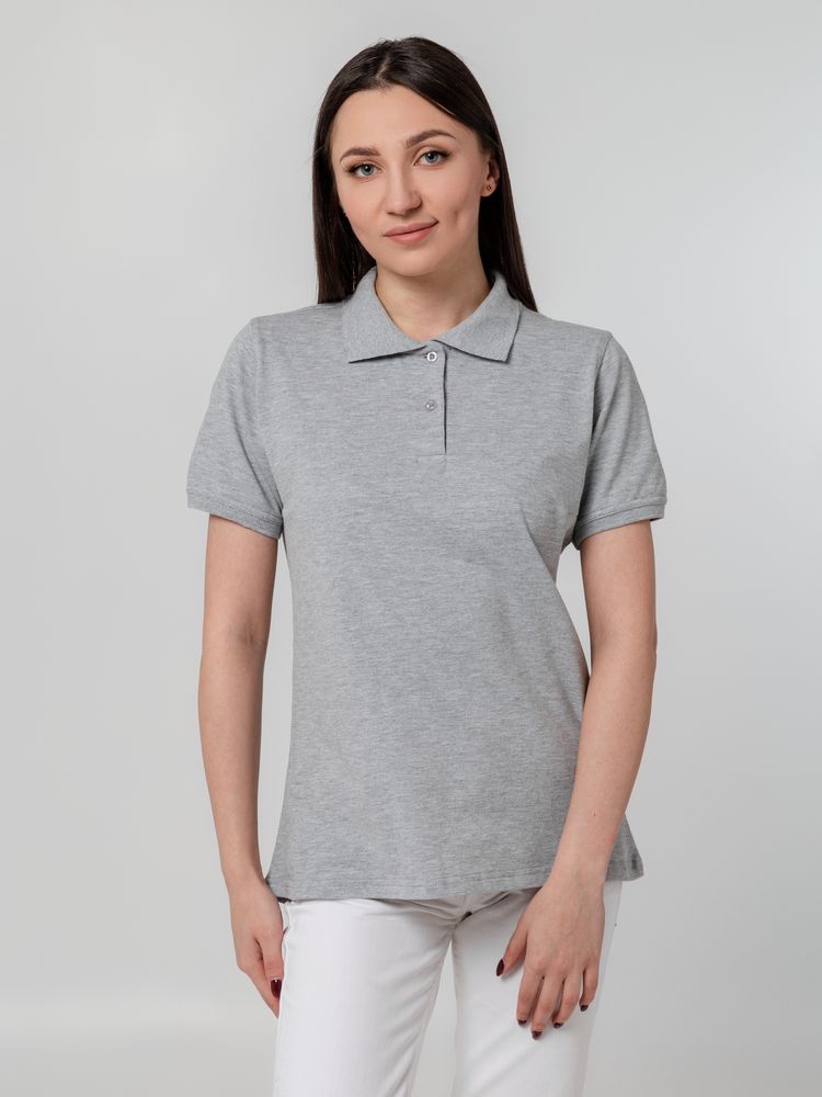 Рубашка поло женская Virma Stretch Lady, серый меланж, размер S-5