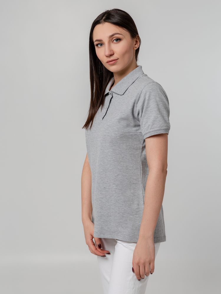 Рубашка поло женская Virma Stretch Lady, серый меланж, размер S-6