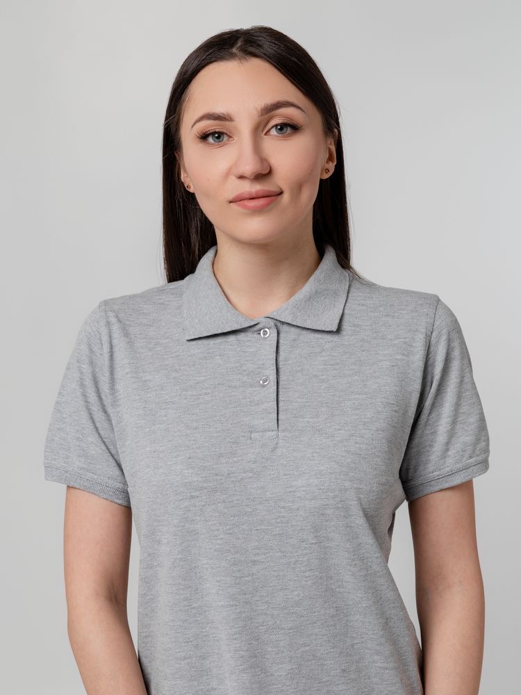 Рубашка поло женская Virma Stretch Lady, серый меланж, размер S-8