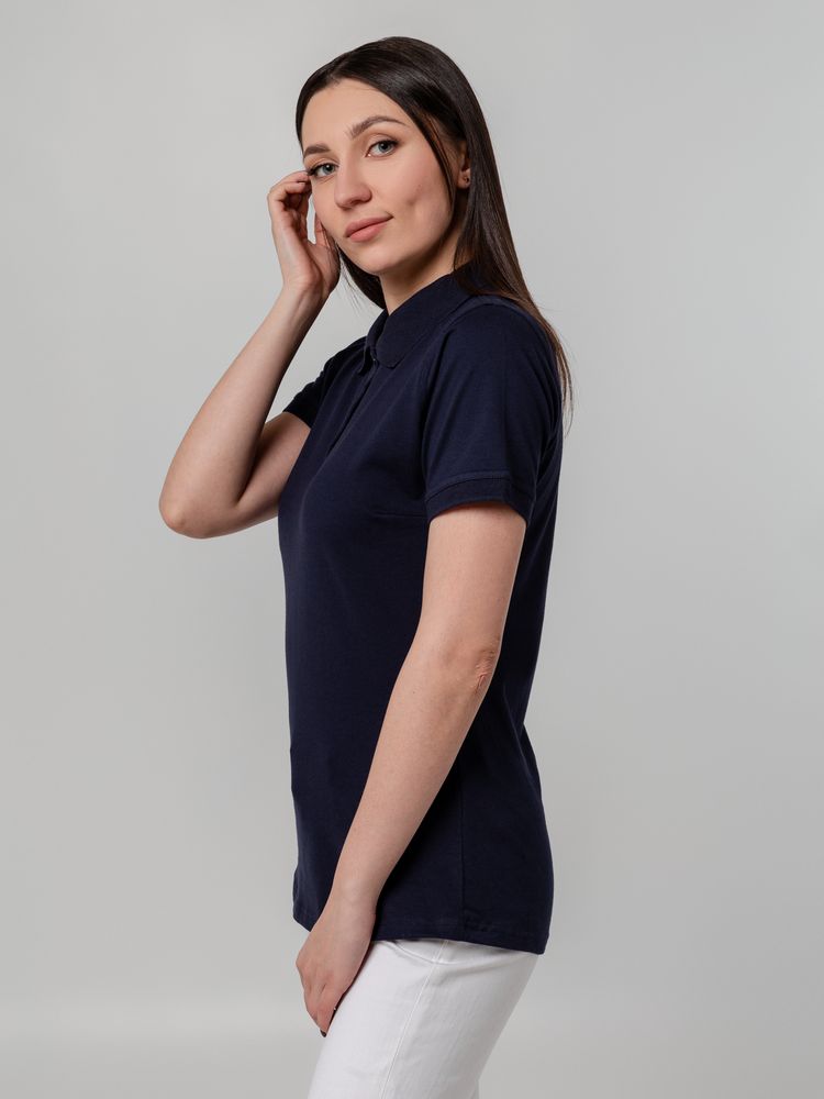Рубашка поло женская Virma Stretch Lady, темно-синяя, размер L-7