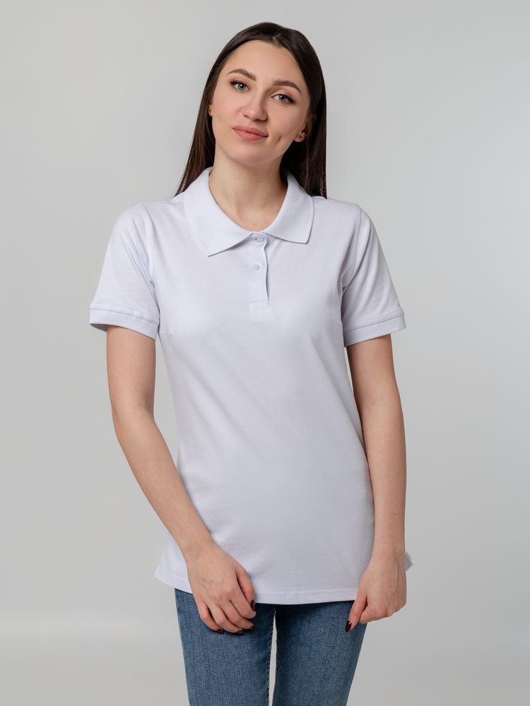 Рубашка поло женская Virma Stretch Lady, белая, размер S-5