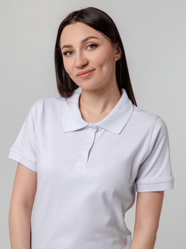 Рубашка поло женская Virma Stretch Lady, белая, размер S-8