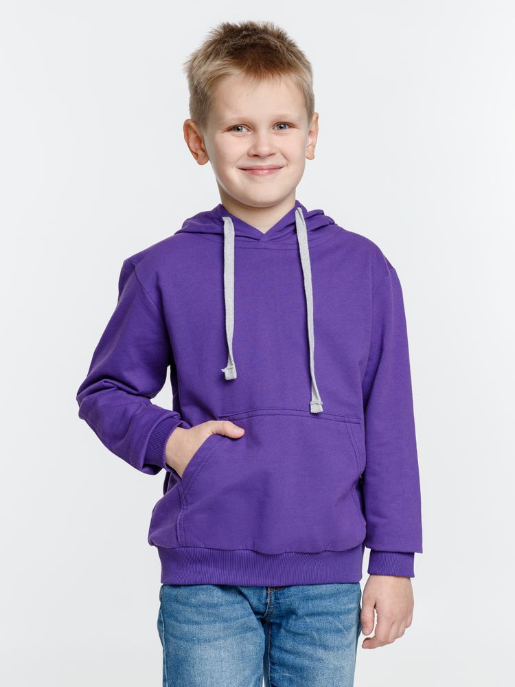 Толстовка с капюшоном детская Kirenga Kids, фиолетовая, 14 лет-3
