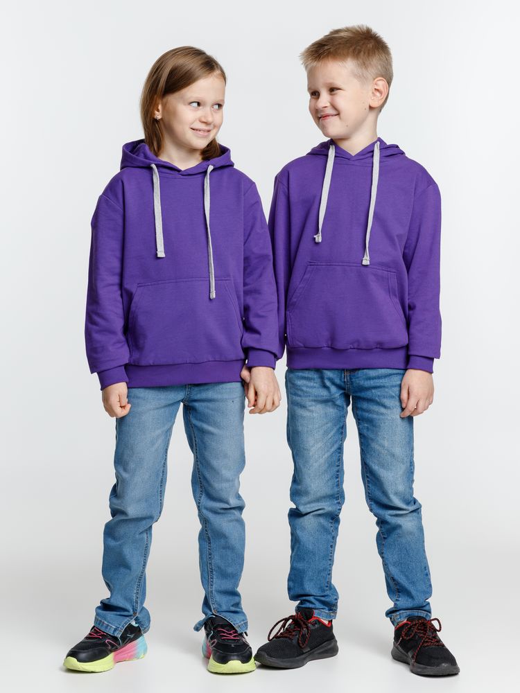 Толстовка с капюшоном детская Kirenga Kids, фиолетовая, 14 лет-9
