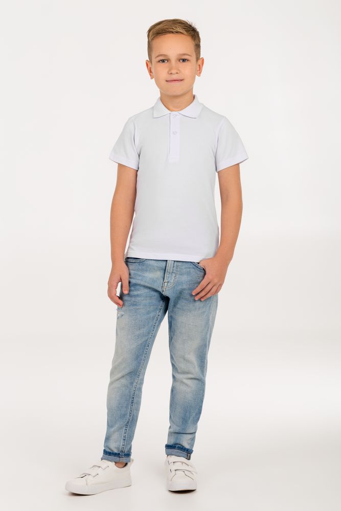Рубашка поло детская Virma Kids, белая, 6 лет-5