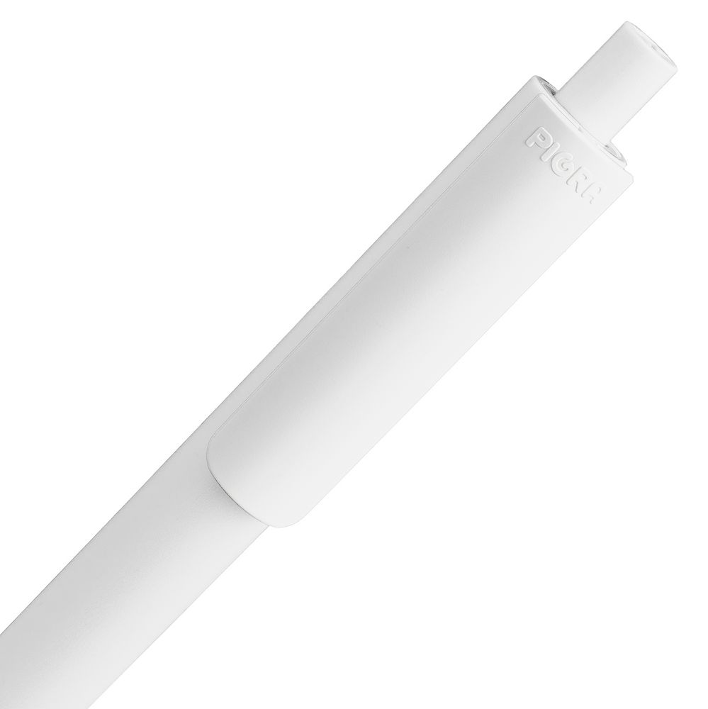 Ручка шариковая Pigra P03 Mat, белая-4