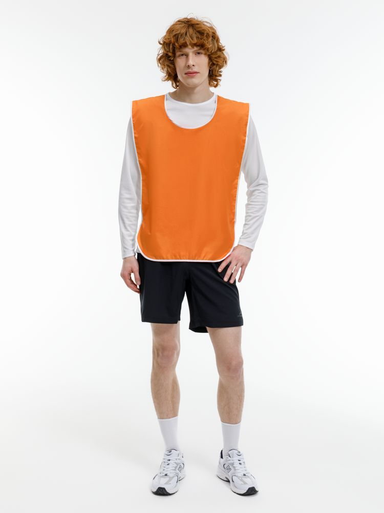 Манишка Member, оранжевая с белым-5