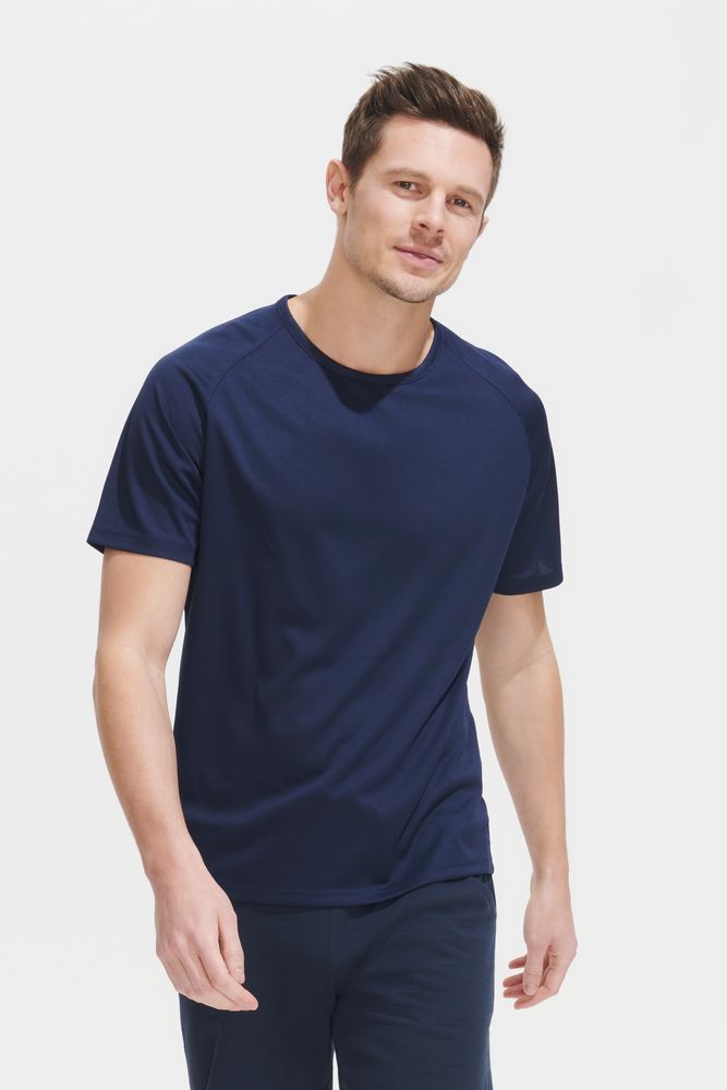 Футболка унисекс Sporty 140 темно-синяя, размер 3XL-4