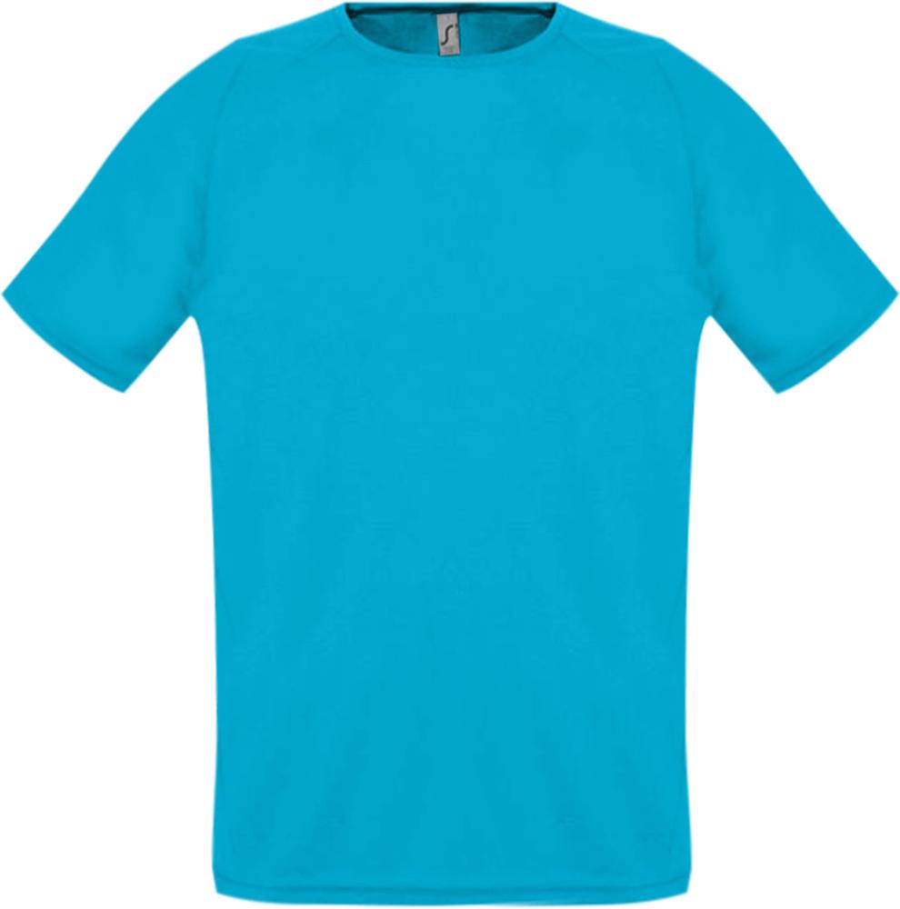Футболка унисекс Sporty 140 бирюзовая, размер 3XL-1