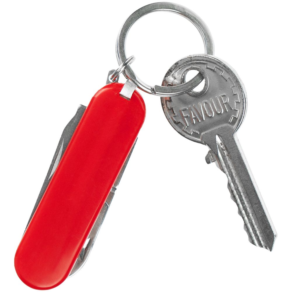 Нож-брелок Clasp, красный-6