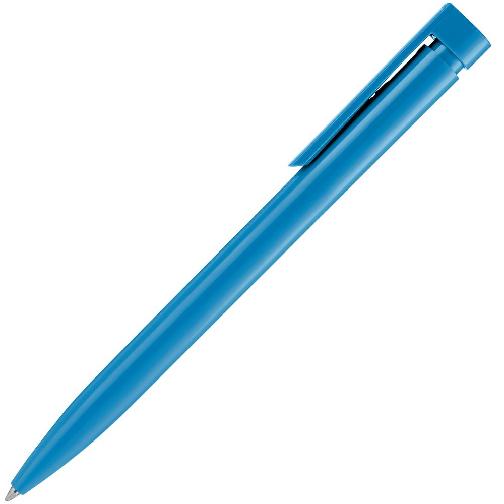 Ручка шариковая Liberty Polished, голубая-3