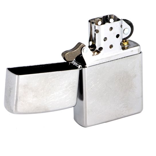 Зажигалка Zippo Armor Brushed, матовая серебристая-4