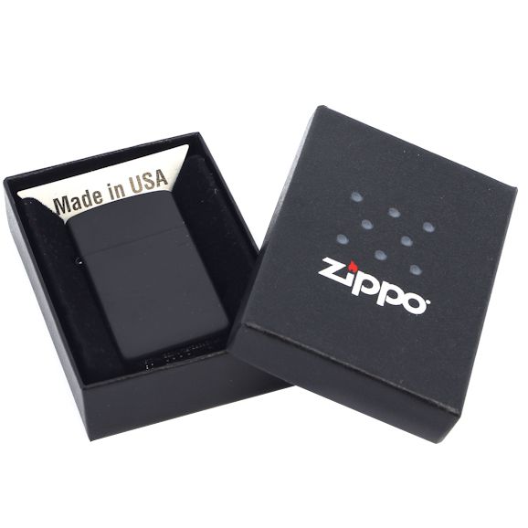 Зажигалка Zippo Slim Matt, матовая черная-3