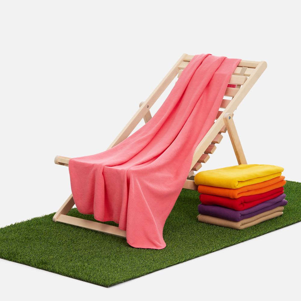 Флисовый плед Warm&Peace XL, розовый (коралловый)-6