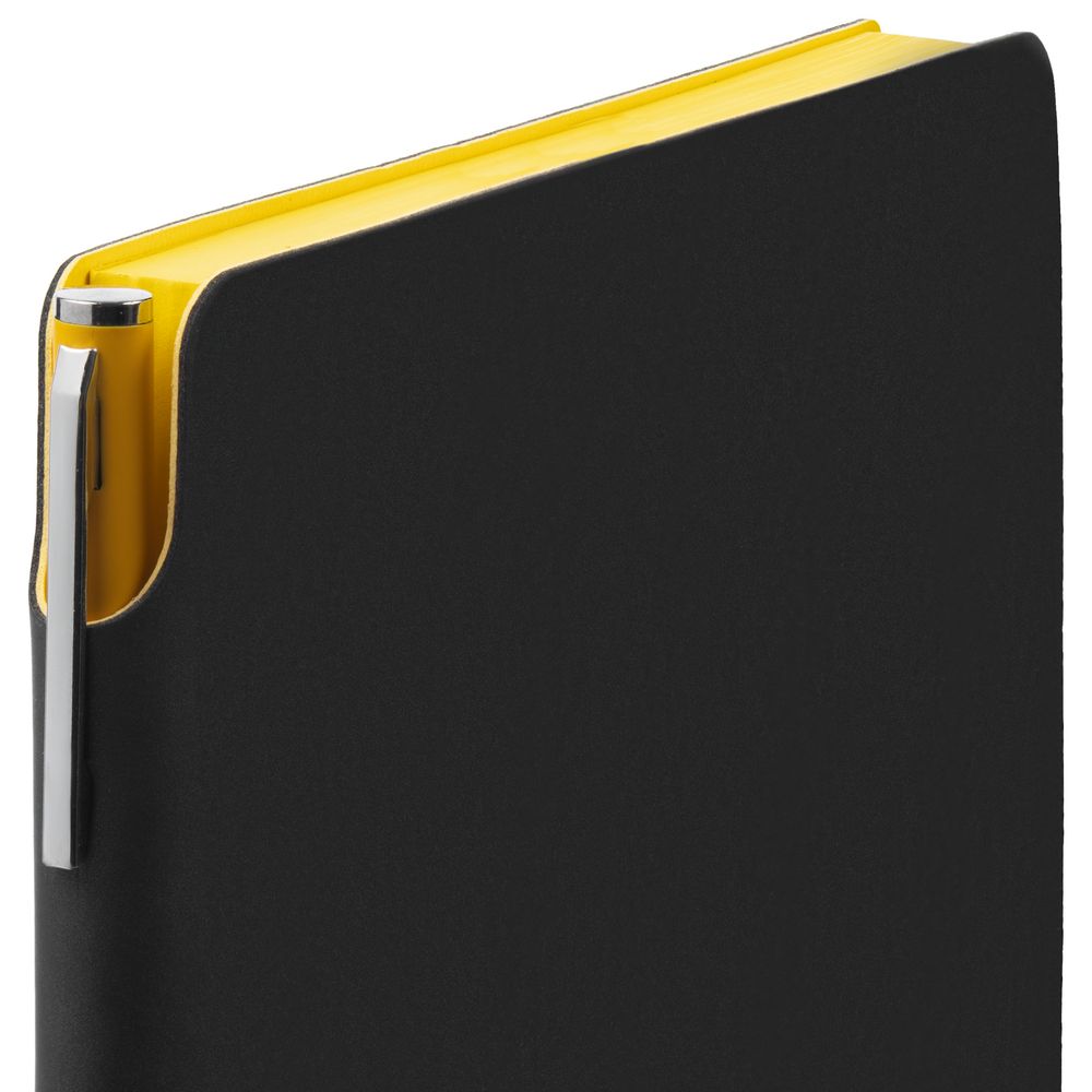 Ежедневник Flexpen Black, недатированный, черный с желтым-3