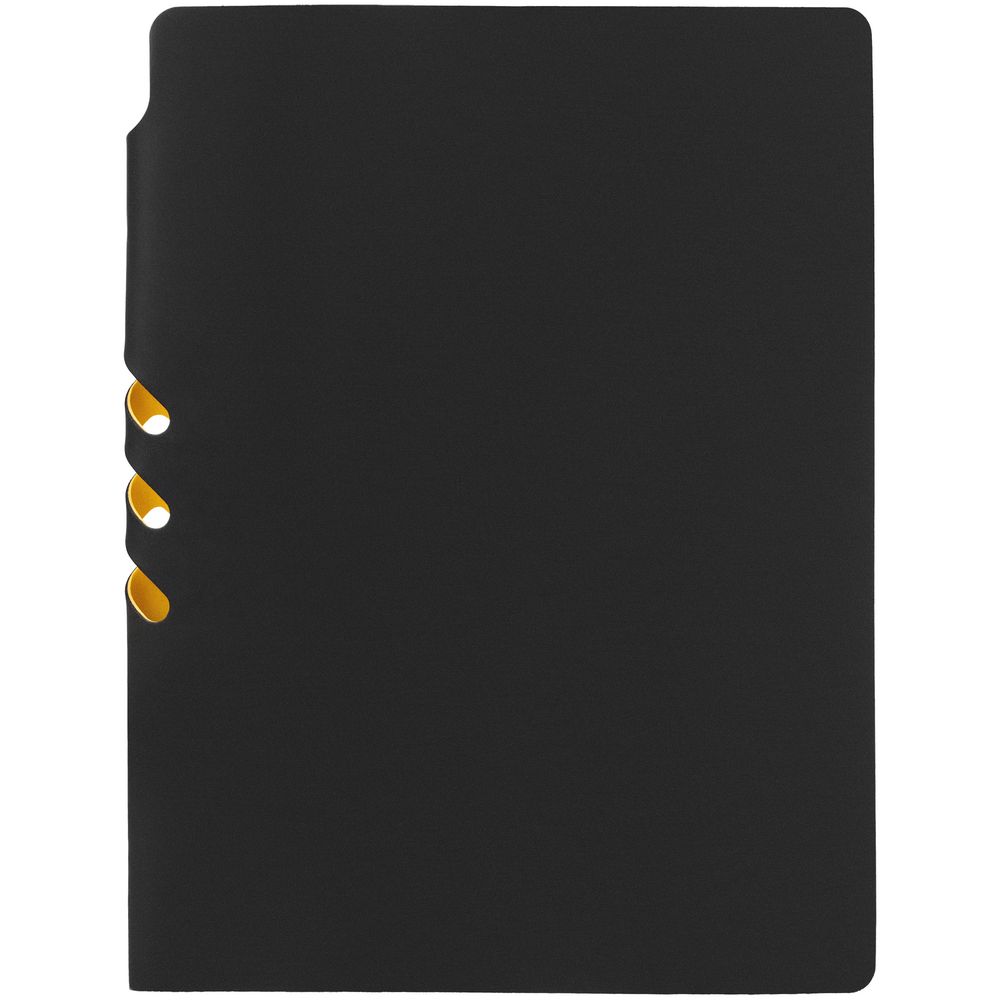 Ежедневник Flexpen Black, недатированный, черный с желтым-4