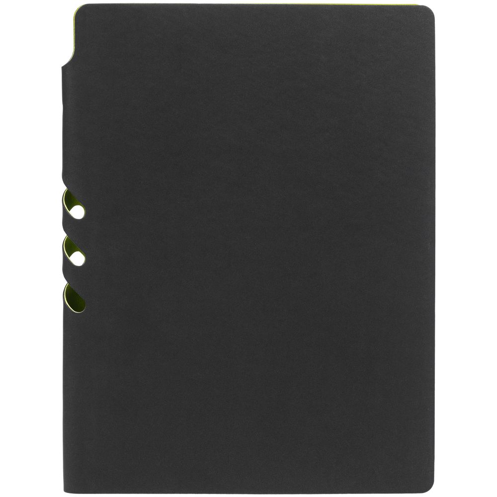 Ежедневник Flexpen Black, недатированный, черный с зеленым-4