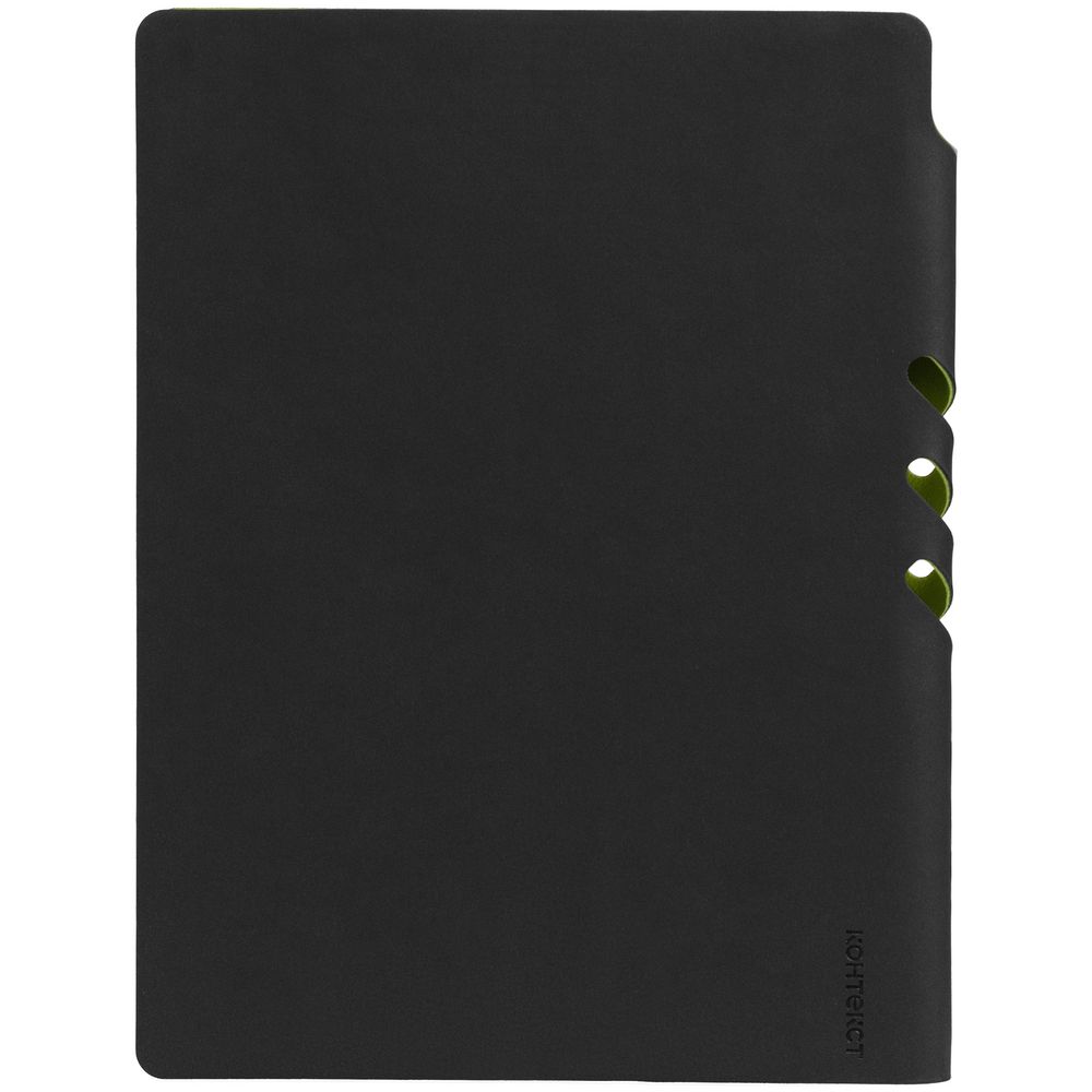 Ежедневник Flexpen Black, недатированный, черный с зеленым-5