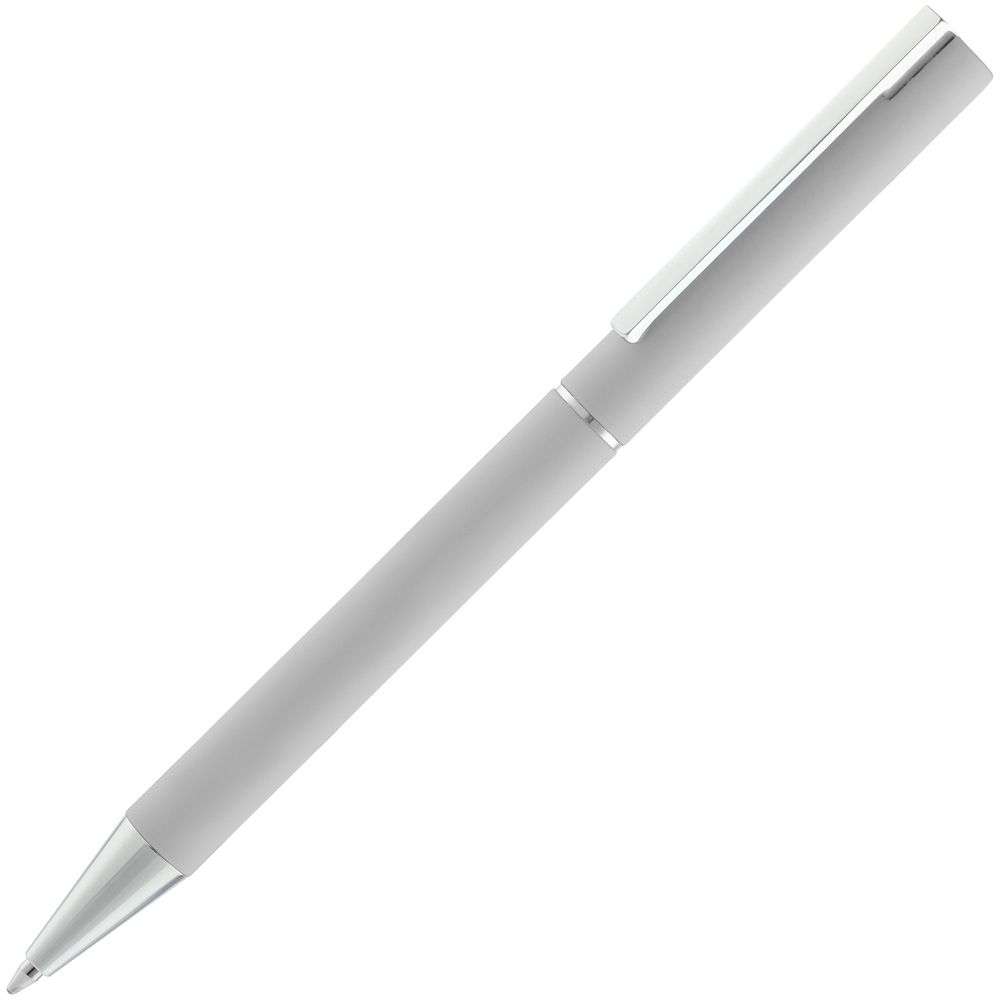Ручка шариковая Blade Soft Touch, серая-1
