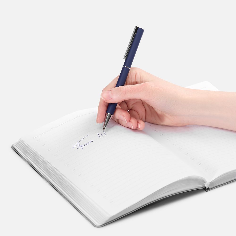 Ручка шариковая Blade Soft Touch, синяя-4