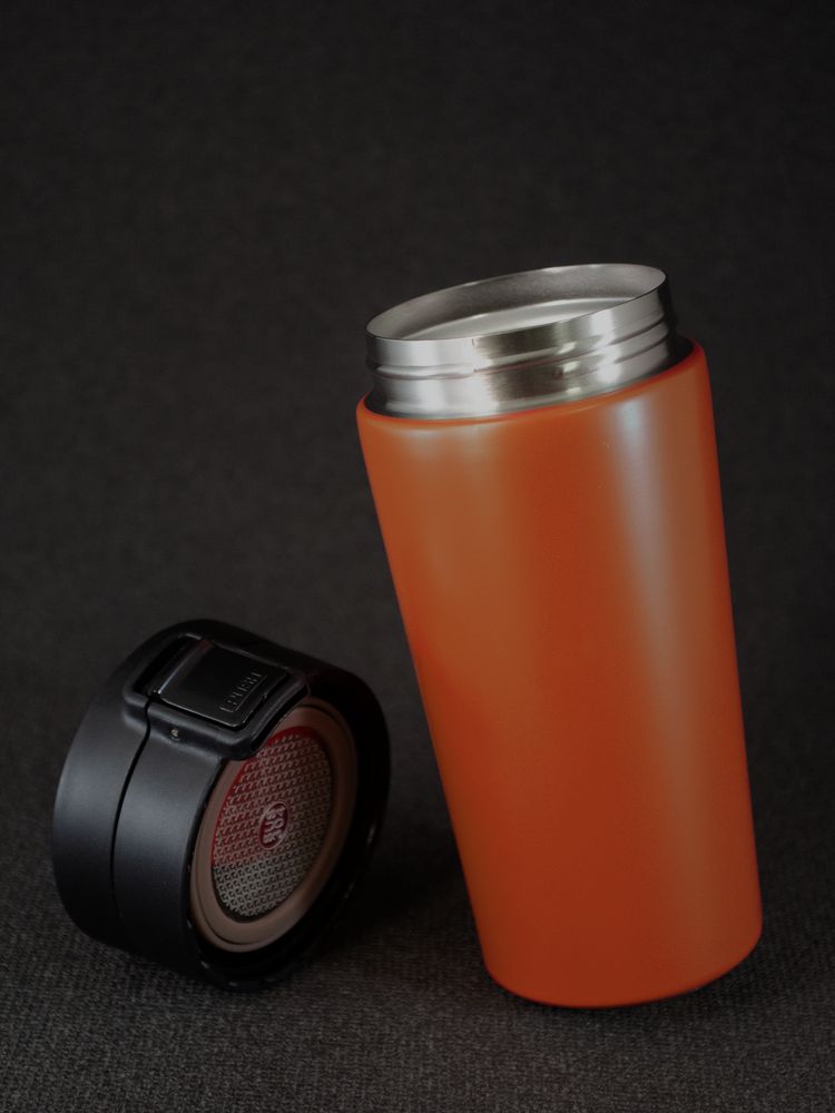 Термостакан с ситечком No Leak Infuser, оранжевый-9