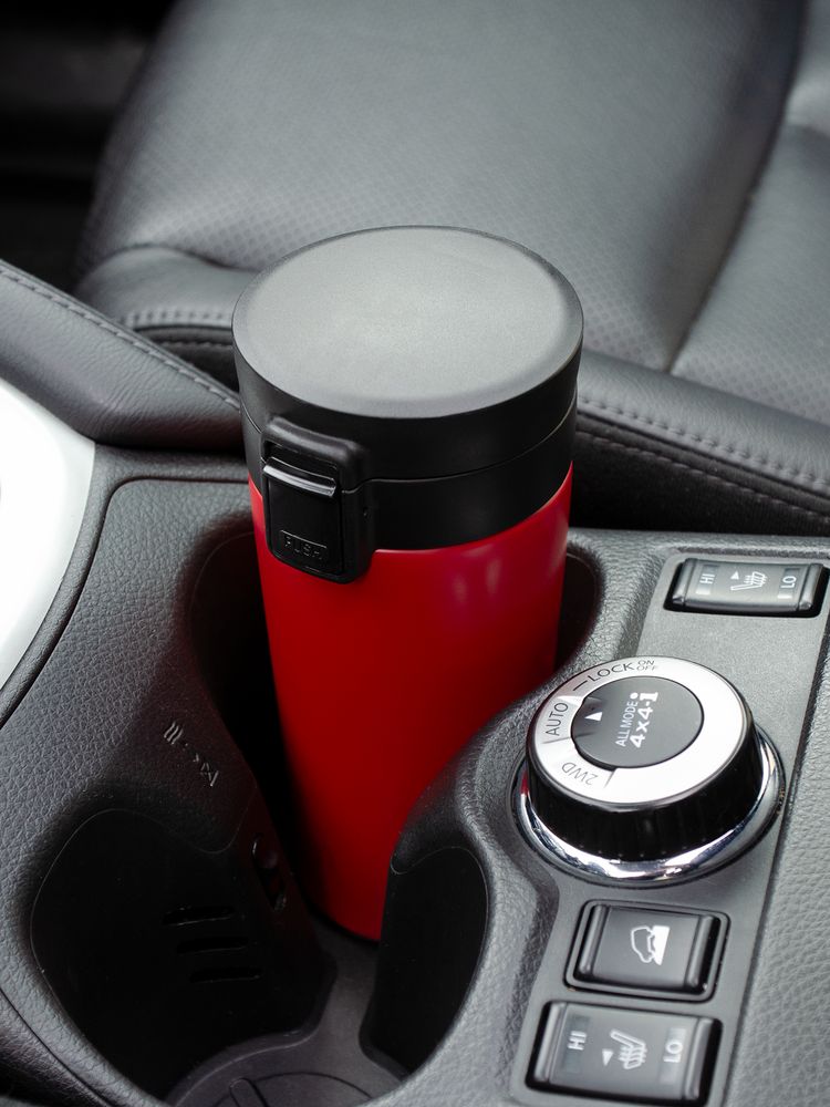 Термостакан с ситечком No Leak Infuser, красный-9
