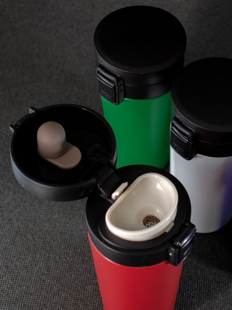 Термостакан с ситечком No Leak Infuser, красный-10