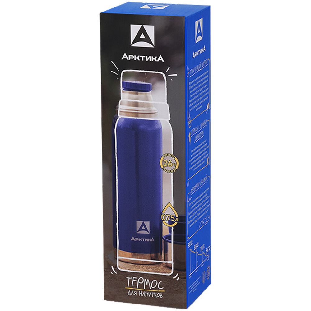 Термос «Арктика Hammerite 750», синий-3