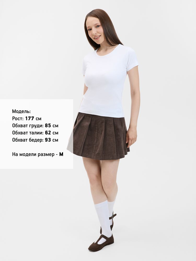 Футболка женская с круглым вырезом Lady 220 белая, размер M-7