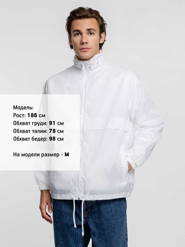 Ветровка из нейлона Surf 210 белая, размер XS-6