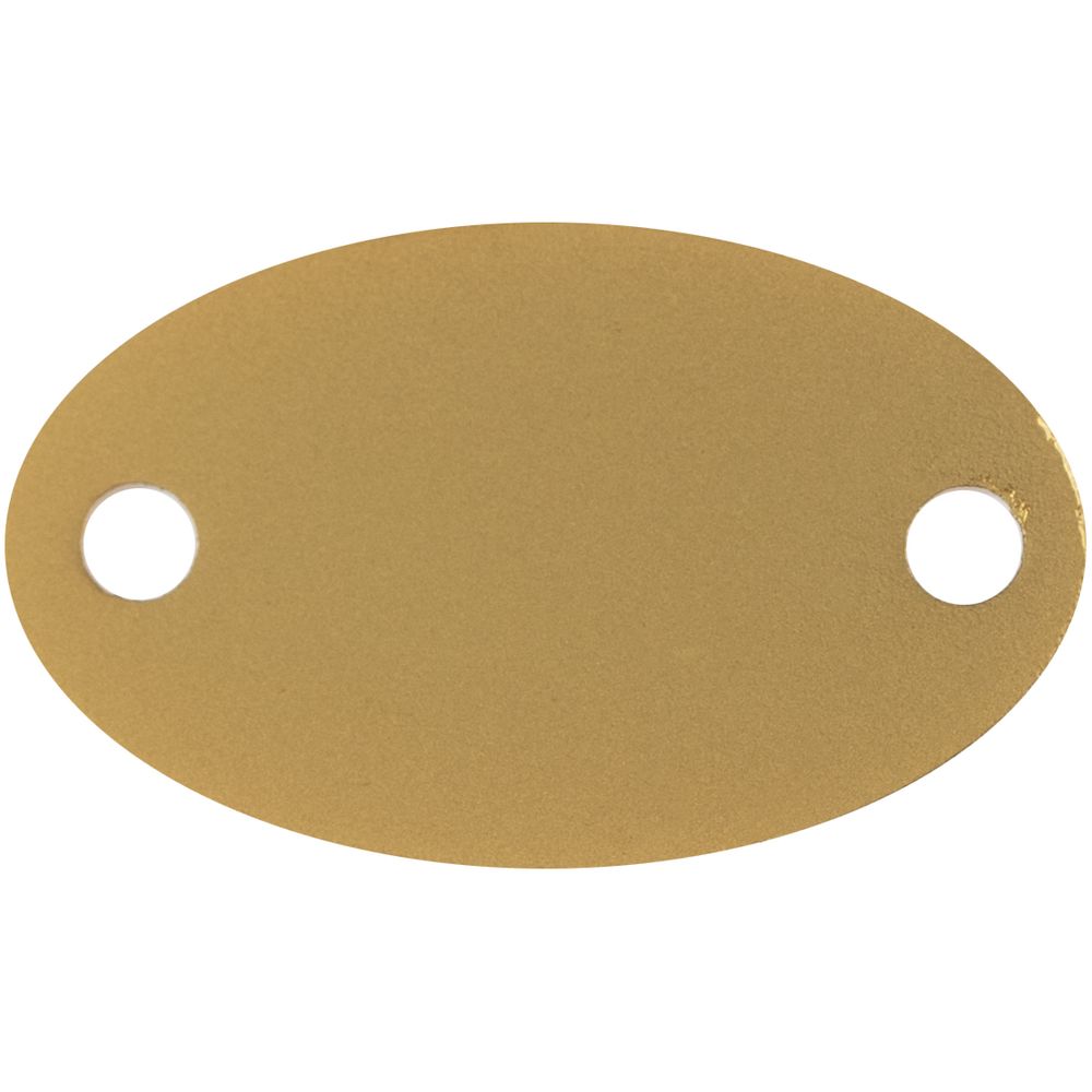 Шильдик металлический Alfa Oval, золотистый-1