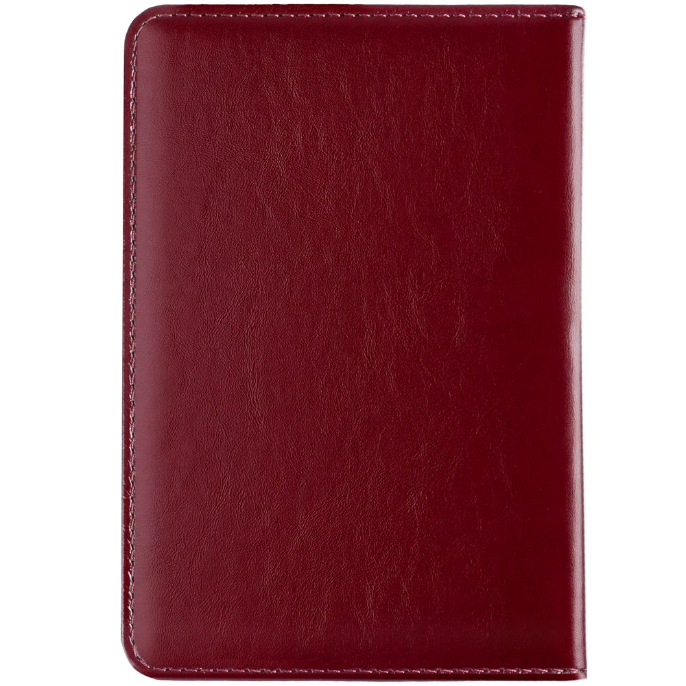 Обложка для паспорта Signature, бордовая-2