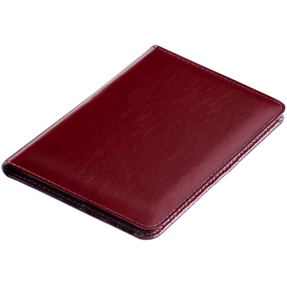 Обложка для паспорта Signature, бордовая-5