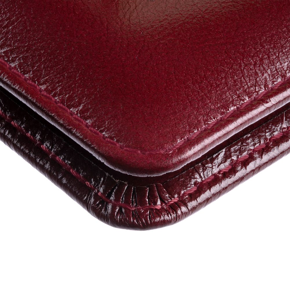 Обложка для паспорта Signature, бордовая-6