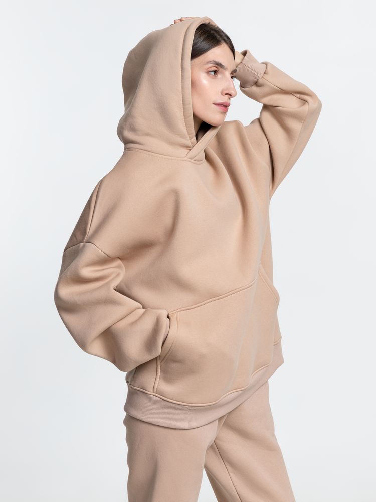 Худи Kulonga Oversize, бежевое (песочное), размер XL/XXL-7