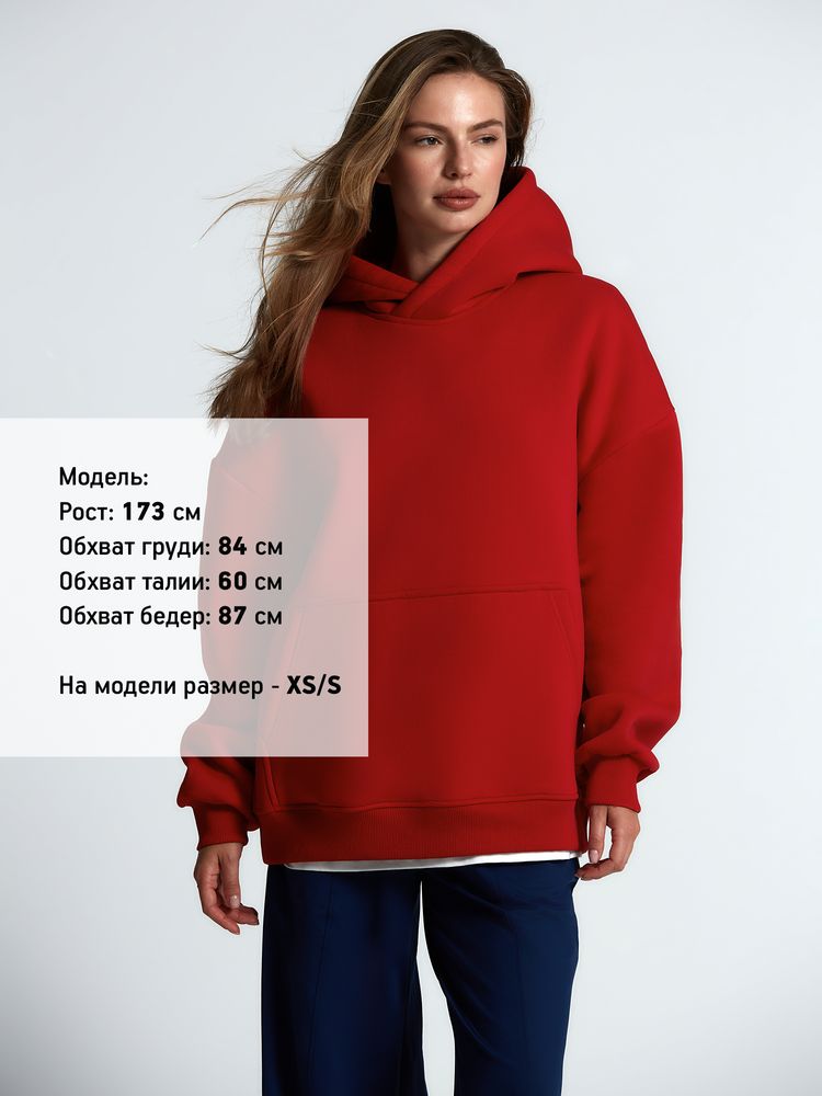 Худи Kulonga Oversize, красное, размер ХS/S-5