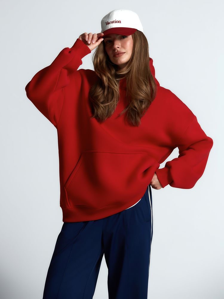 Худи Kulonga Oversize, красное, размер ХS/S-7