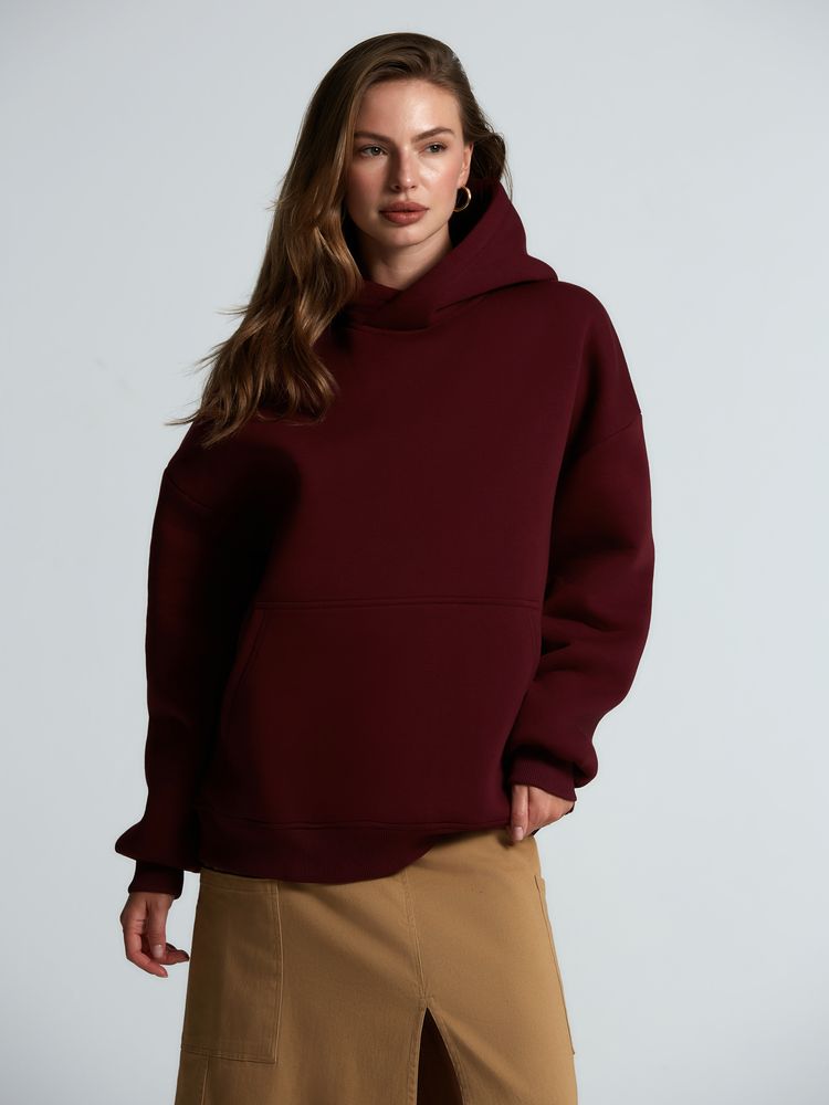 Худи Kulonga Oversize, бордовое, размер 3XL/4XL-12