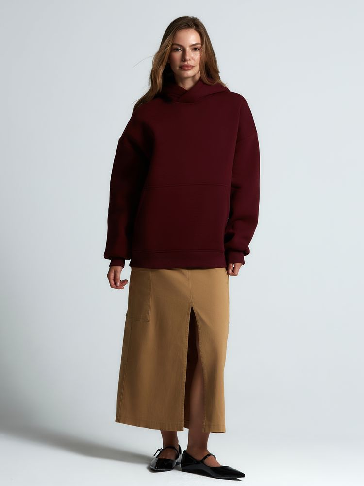 Худи Kulonga Oversize, бордовое, размер 3XL/4XL-13