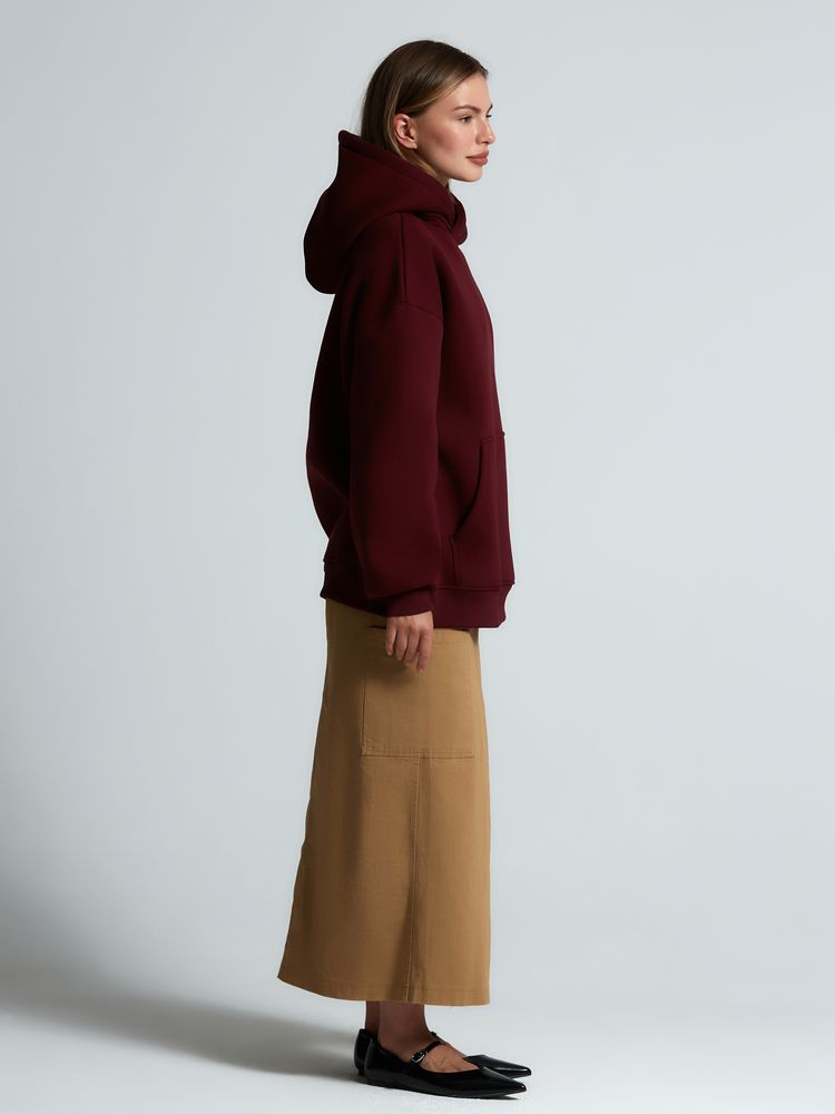 Худи Kulonga Oversize, бордовое, размер 3XL/4XL-14