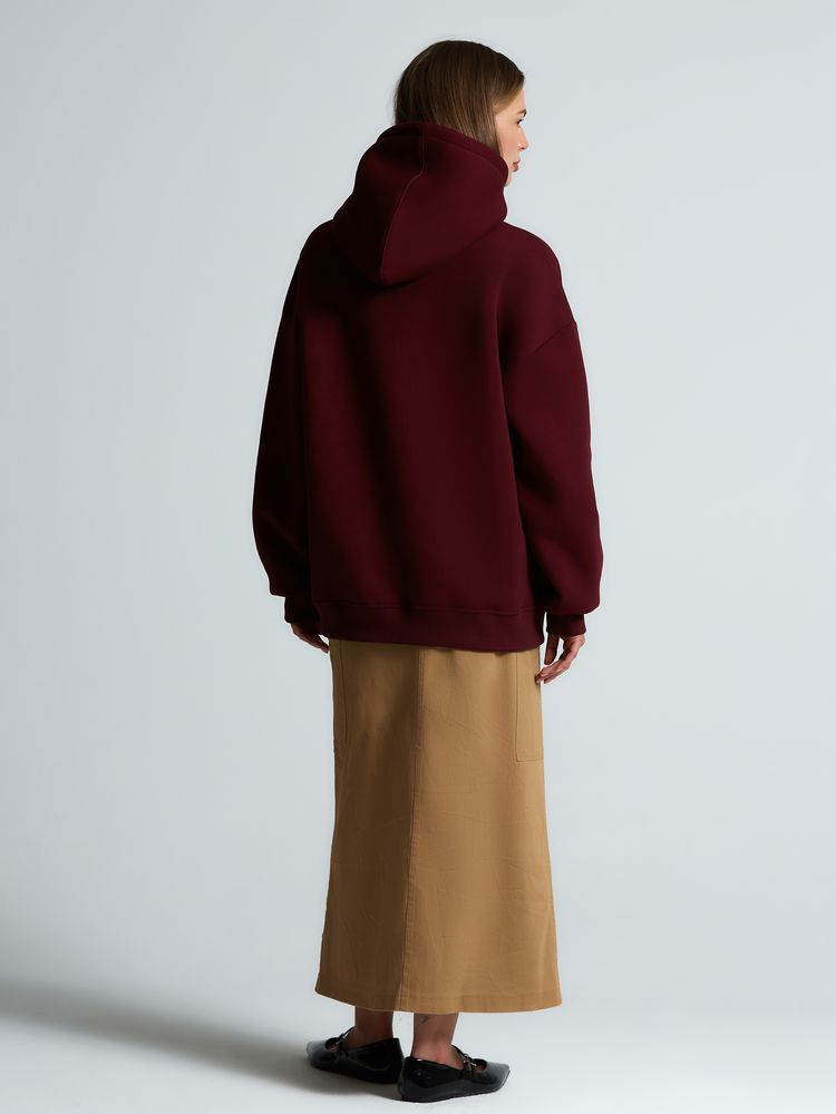 Худи Kulonga Oversize, бордовое, размер 3XL/4XL-15