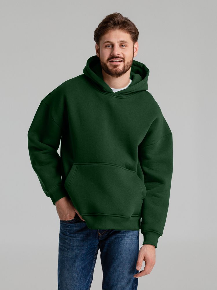 Худи Kulonga Oversize, темно-зеленое, размер 3XL/4XL-5