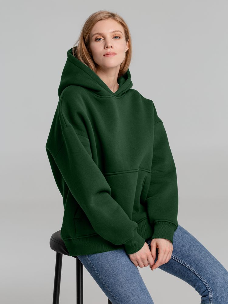 Худи Kulonga Oversize, темно-зеленое, размер 3XL/4XL-7