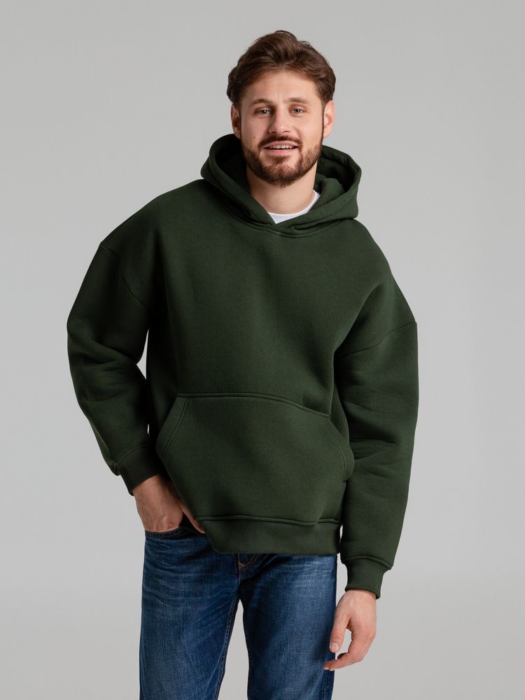 Худи Kulonga Oversize, темно-зеленый хаки, размер XS/S-9