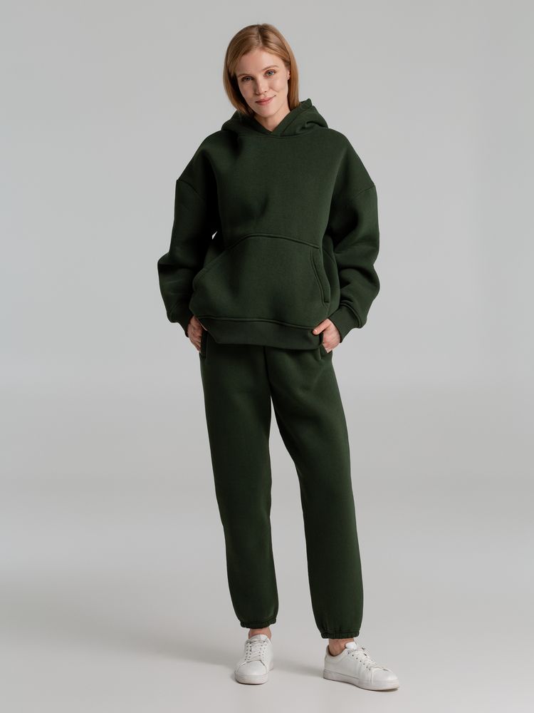 Худи Kulonga Oversize, темно-зеленый хаки, размер XS/S-13