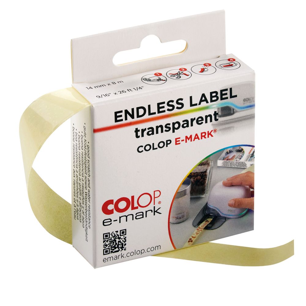 Клейкая лента для принтера Colop e-mark, прозрачная-1