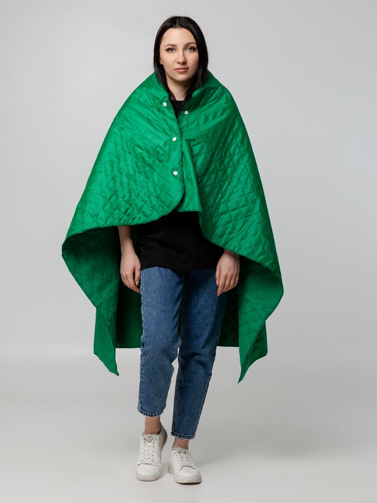 Плед-пончо для пикника SnapCoat, зеленый-6