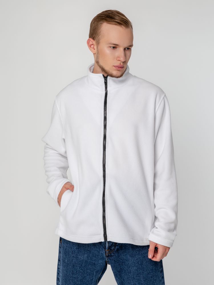 Куртка флисовая унисекс Manakin, белая, размер XS/S-6